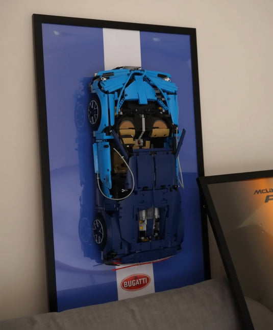 Картина з розібраним конструктором Bugatti Chiron
