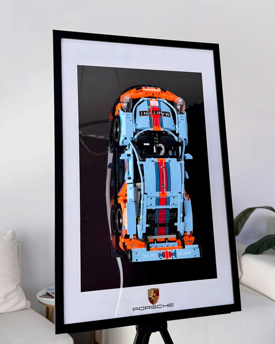 Картина з розібраним конструктором Porsche 911 RSR MARTINI